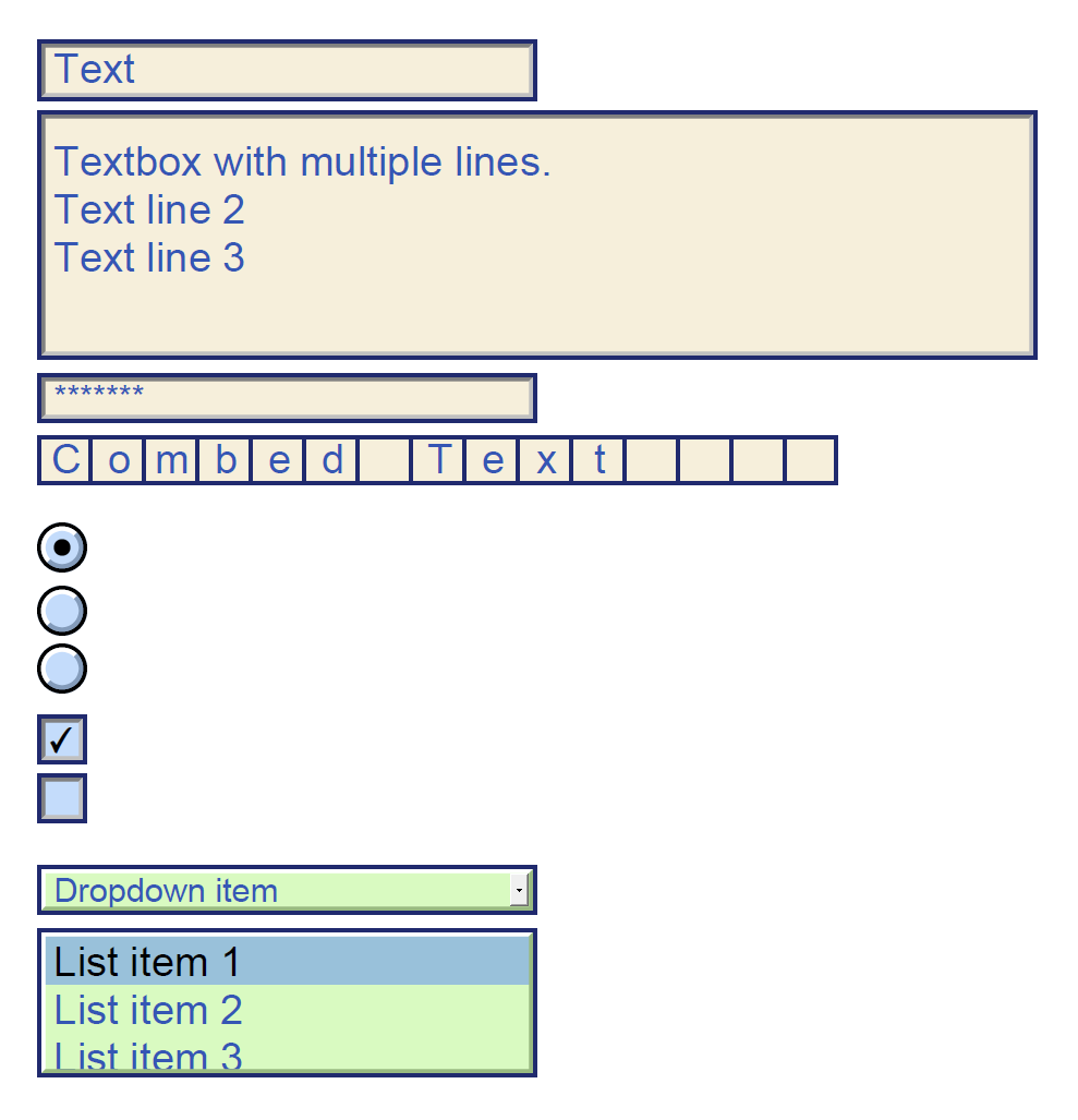 Field types